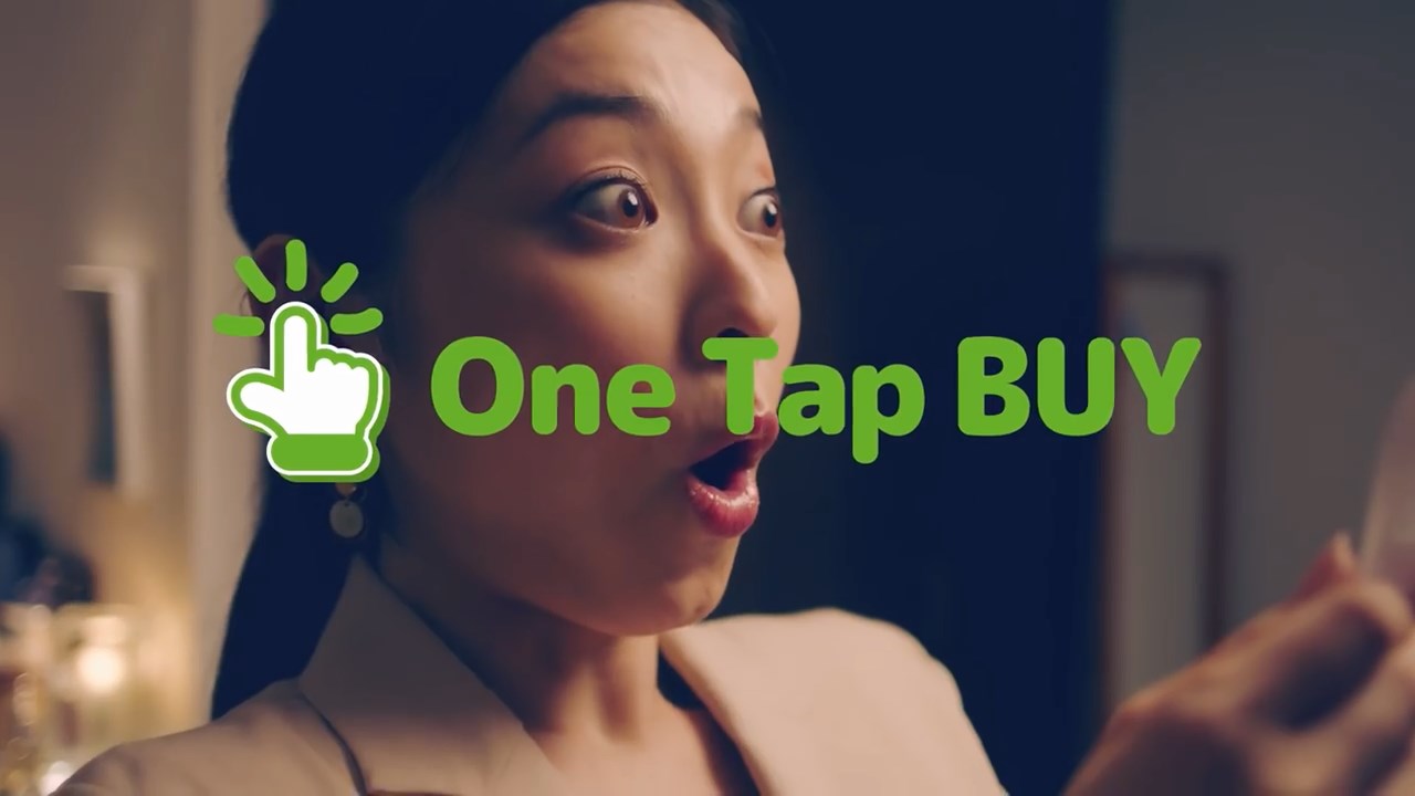 朝倉えりか One tap BUY(ワンタップバイ)WEB CM 女性ver