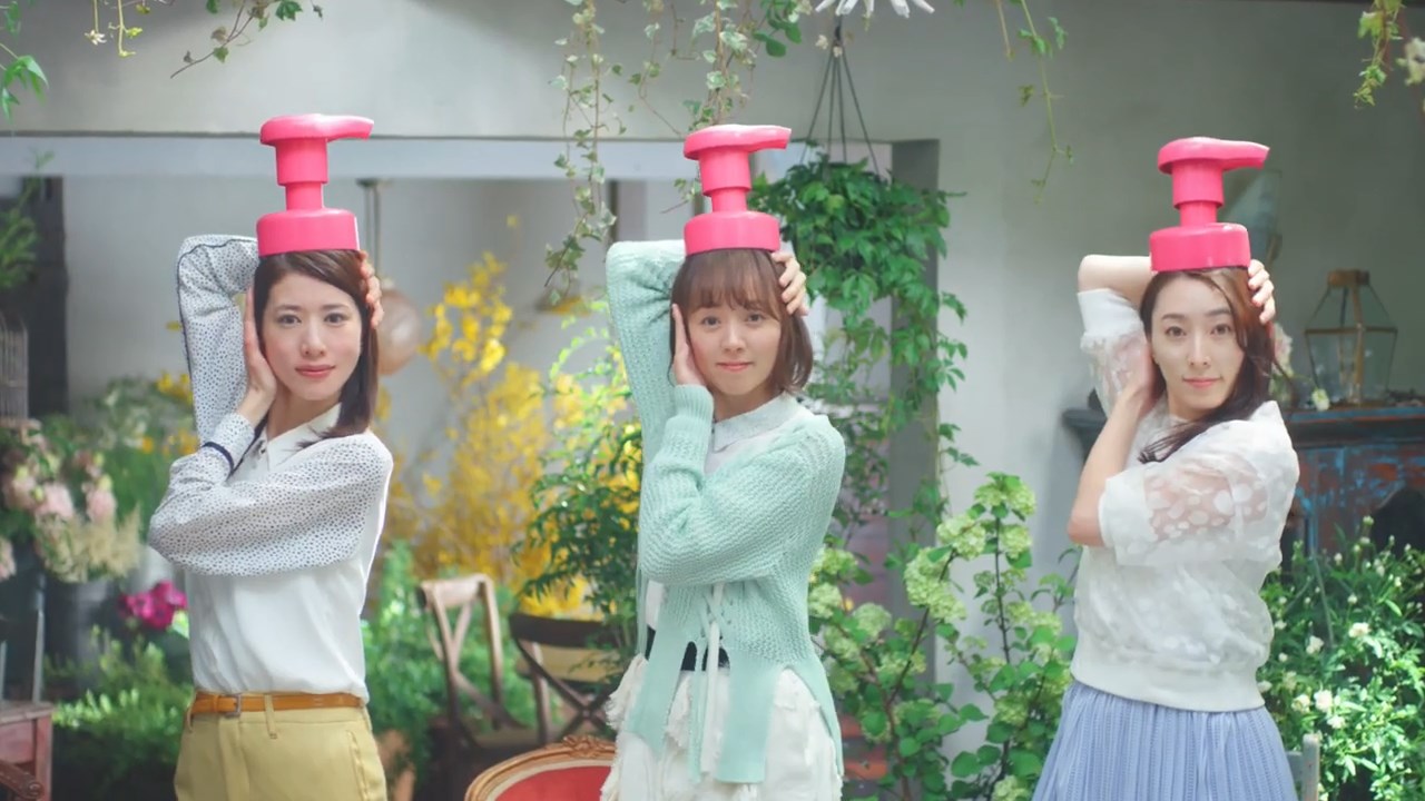 須永繭子 二宮なゆみ 殿柿佳奈 ビゲン ポンプカラー CM「ヒューマンポンプ篇」
